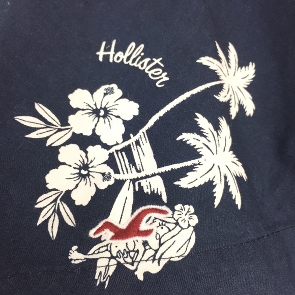 Hollister Navy White Girls Circle Skirt Sz Small - Picture 3 of 4